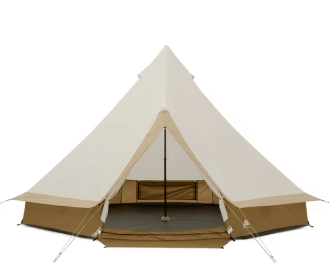 Ozark Trail 15' x 15' 8-Person Glamping Bell Tent with String Lights, 22.57 lbs