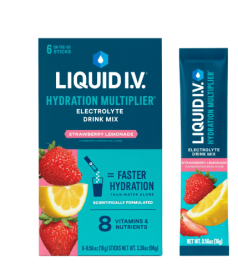 Liquid I.V.® Strawberry Lemonade Hydration Multiplier® Powdered Electrolyte Drink Mix, 6 Count Packets