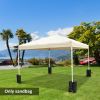 Outsunny Canopy Weight Bags 33lbs Sandbag Anchors for Stability Gazebo Tent Set of 4 Durable Black