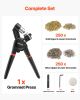 Grommet Tool Kit 500 PCS 3/8 Inch Metal Eyelets Grommets in Gold and Silver