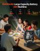10400mAh Solar Fan Camping Fan with Solar Panel LED Lantern 7W 8 Inch