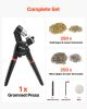 Grommet Tool Kit 500 PCS 1/4 Inch Metal Eyelets Grommets in Gold and Silver