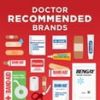 Johnson & Johnson All-Purpose Portable Compact First Aid Kit, 160-Piece Set for Travel and Home