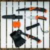 Ozark Trail 7-Piece Camping Tool Set with Hammer, Axe, Flashlight, and Knives, Batteries Included